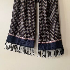 Jos. A. Bank Navy and Gold Patterned Scarf